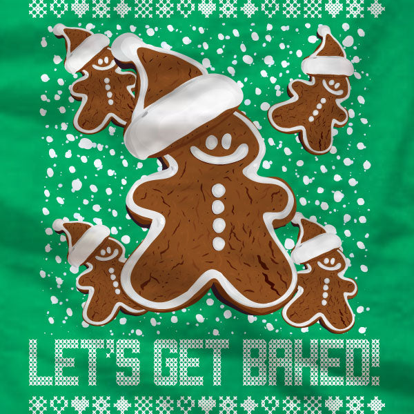 Lets Get Baked - Sweatshirt - Gingerbread Man - Absurd Ink