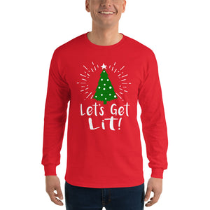 Lets Get Lit - Christmas Tree - Long Sleeve - Absurd Ink