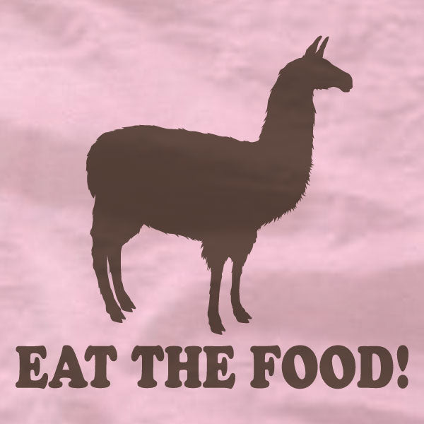 Llama - Ladies Tee - Eat The Food - Napoleon Dynamite - Absurd Ink