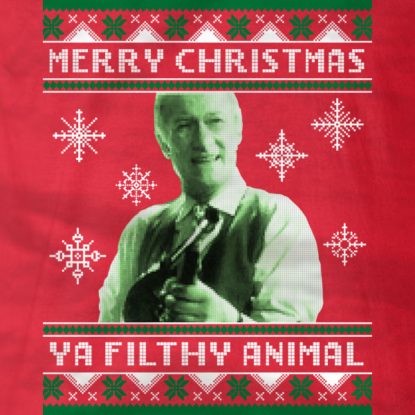 Merry Christmas Ya Filthy Animal - Sweatshirt - Absurd Ink