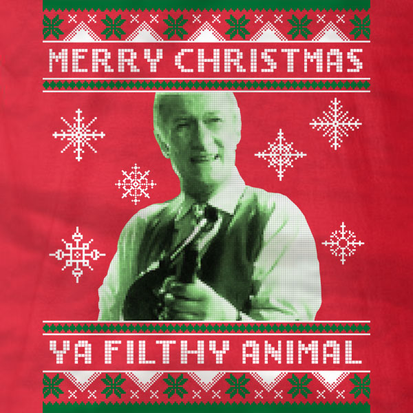 Merry Christmas Ya Filthy Animal - Long Sleeve T-Shirt - Absurd Ink