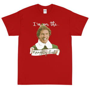 Elf Christmas T-Shirt - Naughty List - Absurd Ink