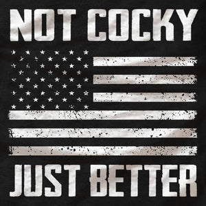 Not Cocky Just Better - Ladies Tee - Absurd Ink