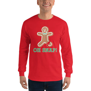 Gingerbread Man - Oh Snap - Long Sleeve T-Shirt - Absurd Ink