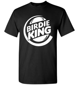 Disc Golf T-Shirt - Birdie King (white) - Absurd Ink