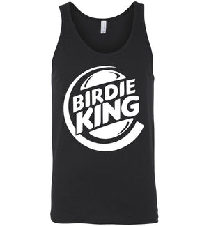 Disc Golf Shirt - Birdie King (white) - Tank Top - Absurd Ink