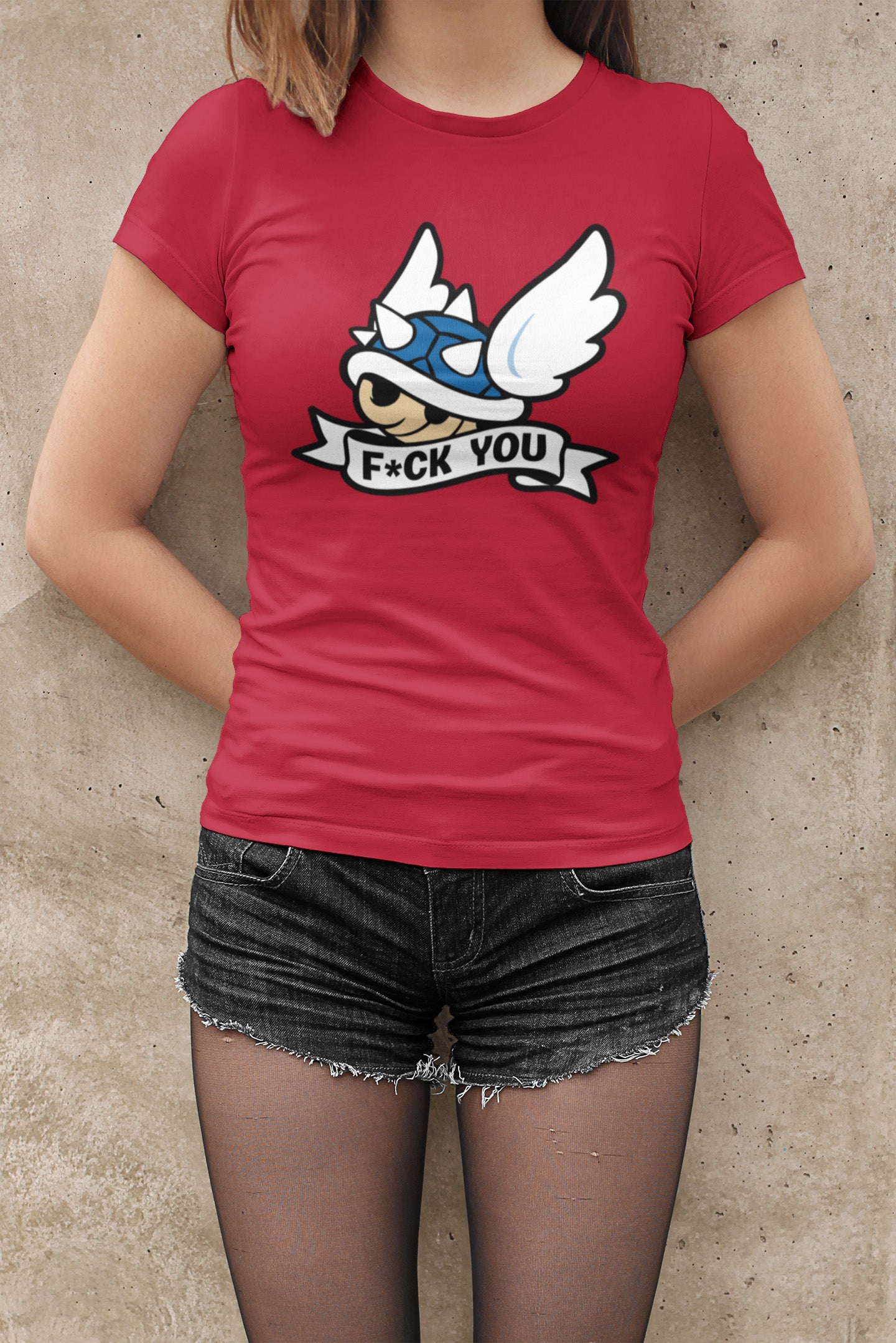 Blue Shell Mario Kart - Ladies Tee