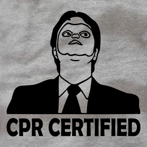 CPR Certified Dwight Schrute - Long Sleeve Tee