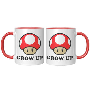 Grow Up Red Mushroom Mug