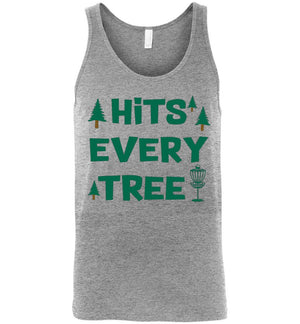 Disc Golf Tank Top - Hits Every Tree - Absurd Ink