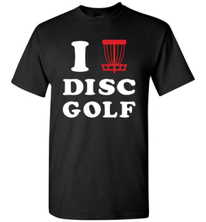 Disc Golf T-Shirt - I Love Disc Golf - Absurd Ink