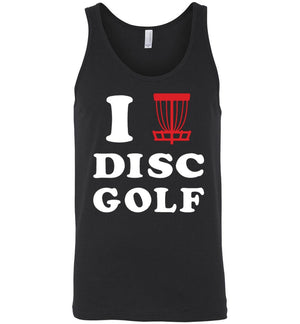 Disc Golf Shirt - I Love Disc Golf - Tank - Absurd Ink