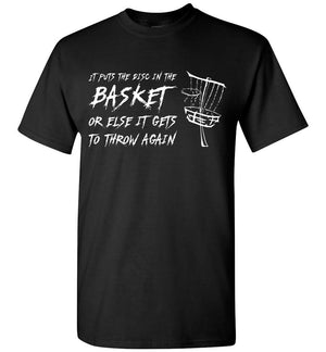 Disc Golf T-Shirt - In The Basket - Absurd Ink