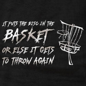 Disc Golf Hoodie - In The Basket - Absurd Ink