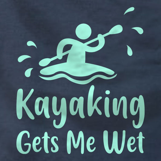 Kayaking Gets Me Wet - Ladies V-Neck - Absurd Ink