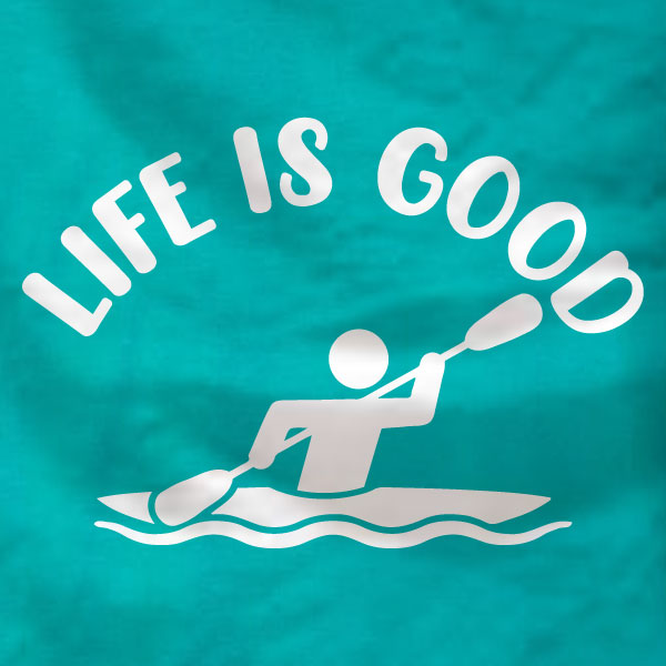 Life is Good - Kayak Unisex Tank - Absurd Ink