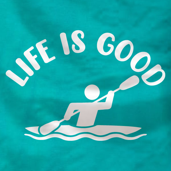 Life is Good - Kayak Ladies Tank - Absurd Ink