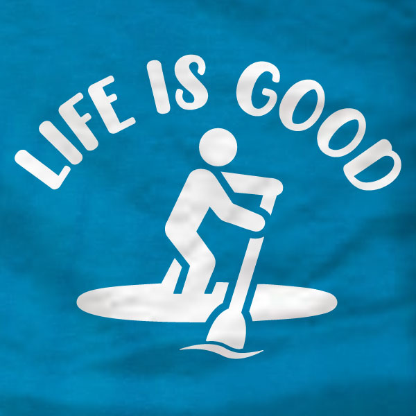 Life Is Good Paddleboard - Ladies Tee - Absurd Ink