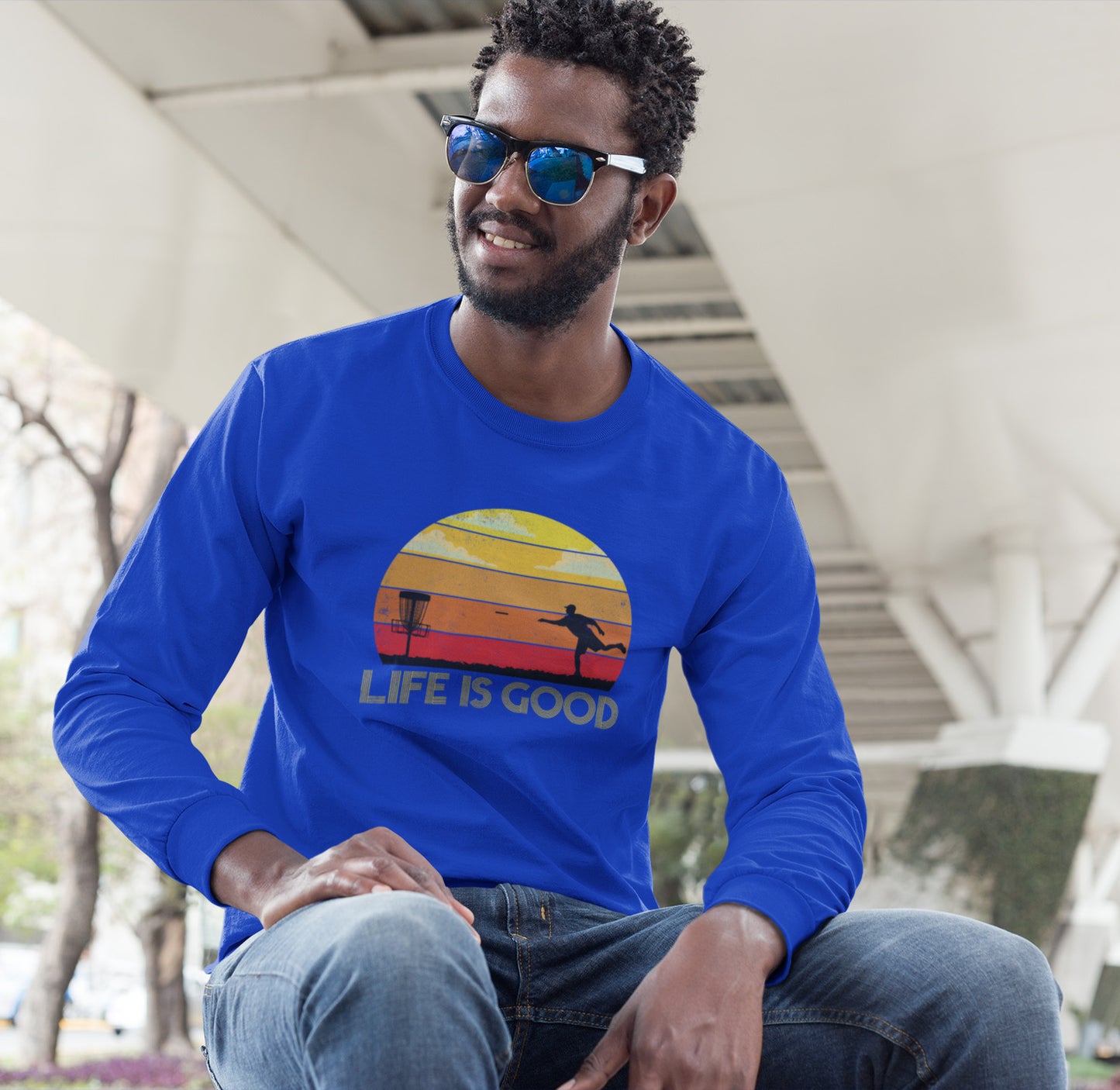 Life is Good Disc Golf - Long Sleeve Tee