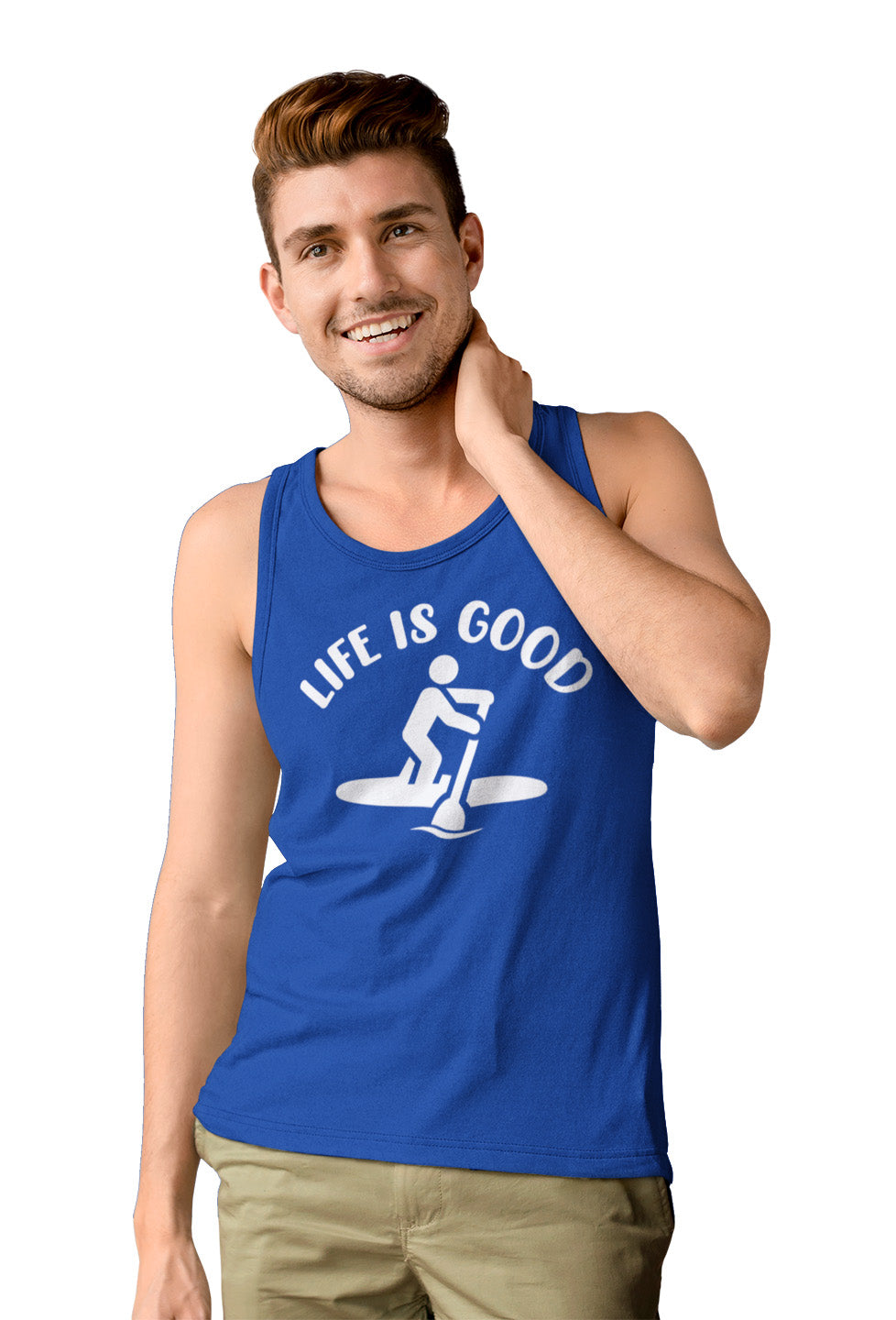 Life Is Good Paddleboard - Tank Top - Absurd Ink