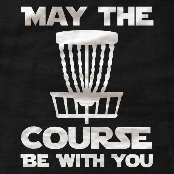 Disc Golf Hoodie - May The Course Be With You - Absurd Ink