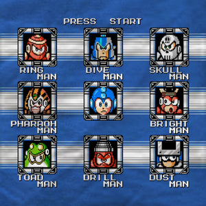 Mega Man 4 Bosses - Unisex Tee