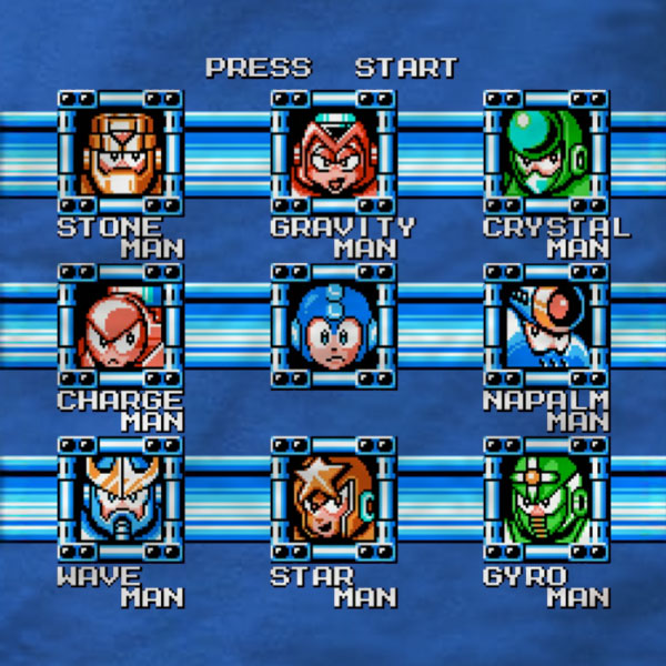 Mega Man 5 Bosses - T-Shirt