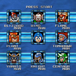 Mega Man 6 Bosses - T-Shirt
