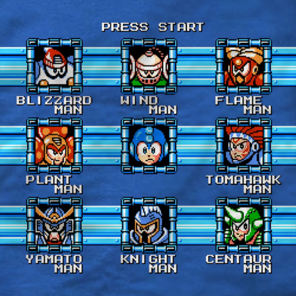 Mega Man 6 Bosses - Unisex Tee