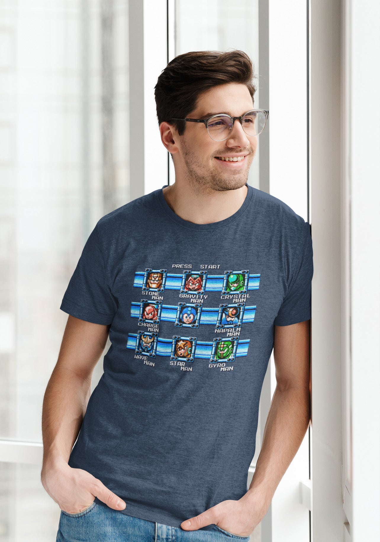 Mega Man 5 Bosses - T-Shirt