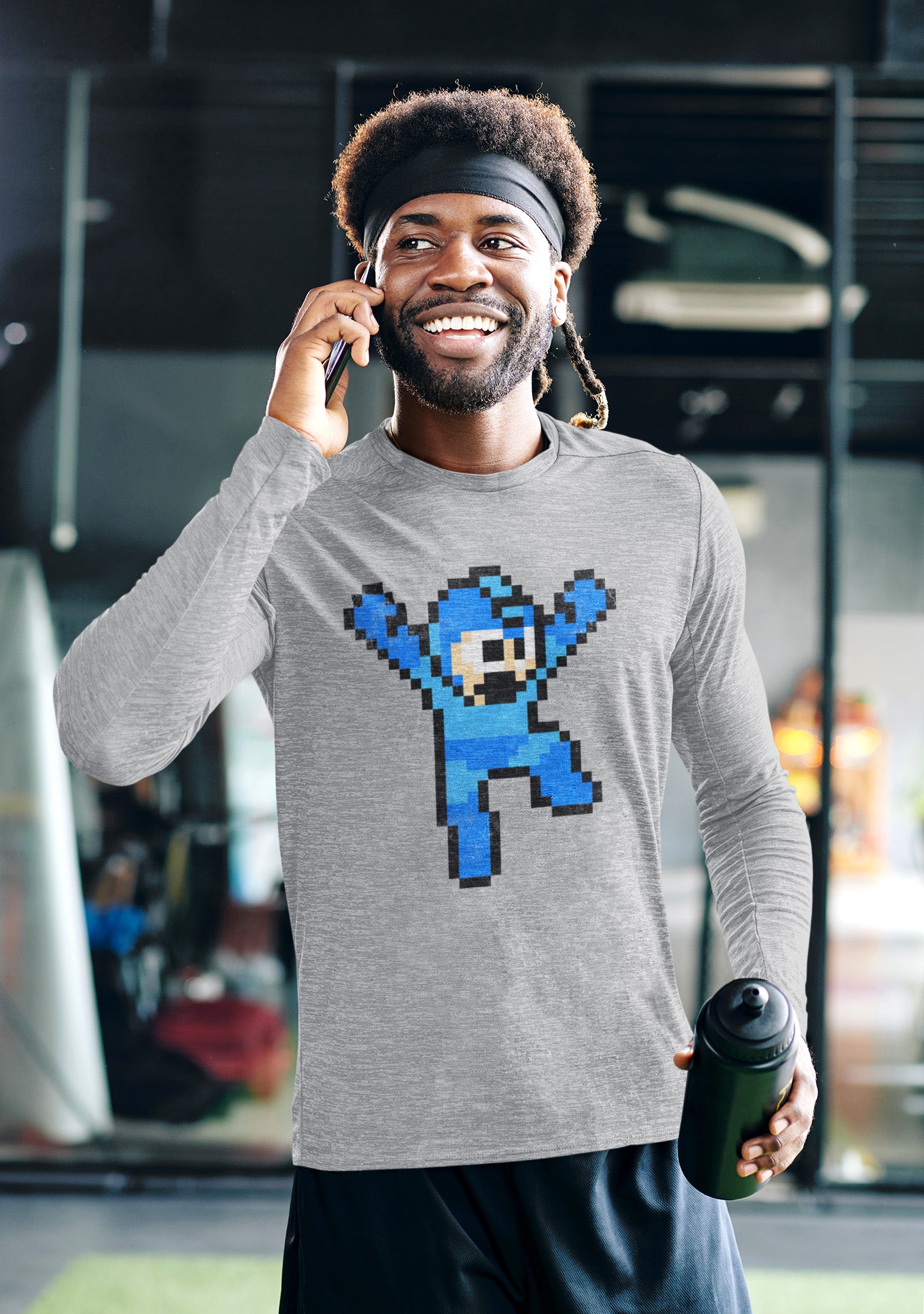 Mega Man 8-Bit - Long Sleeve Tee