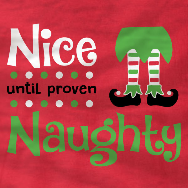 Nice Until Proven Naughty - Sweatshirt - Absurd Ink