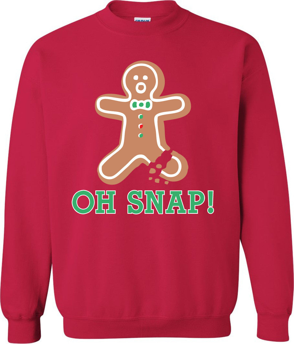 Gingerbread Man - Oh Snap - Sweatshirt - Absurd Ink