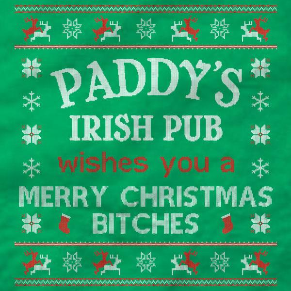 Paddy's Irish Pub Merry Christmas Long Sleeve Tee