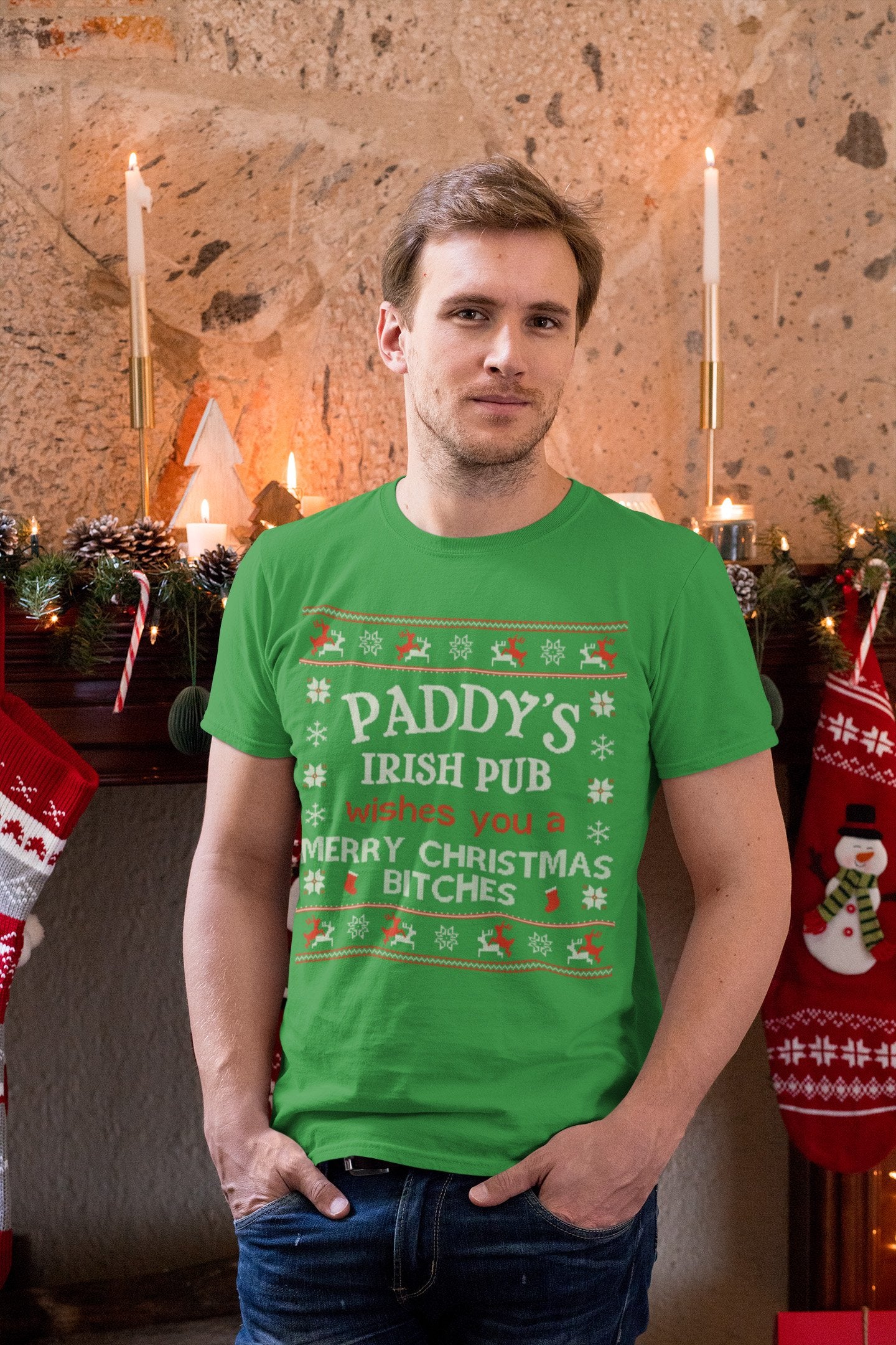 Paddy's Irish Pub Merry Christmas T-Shirt