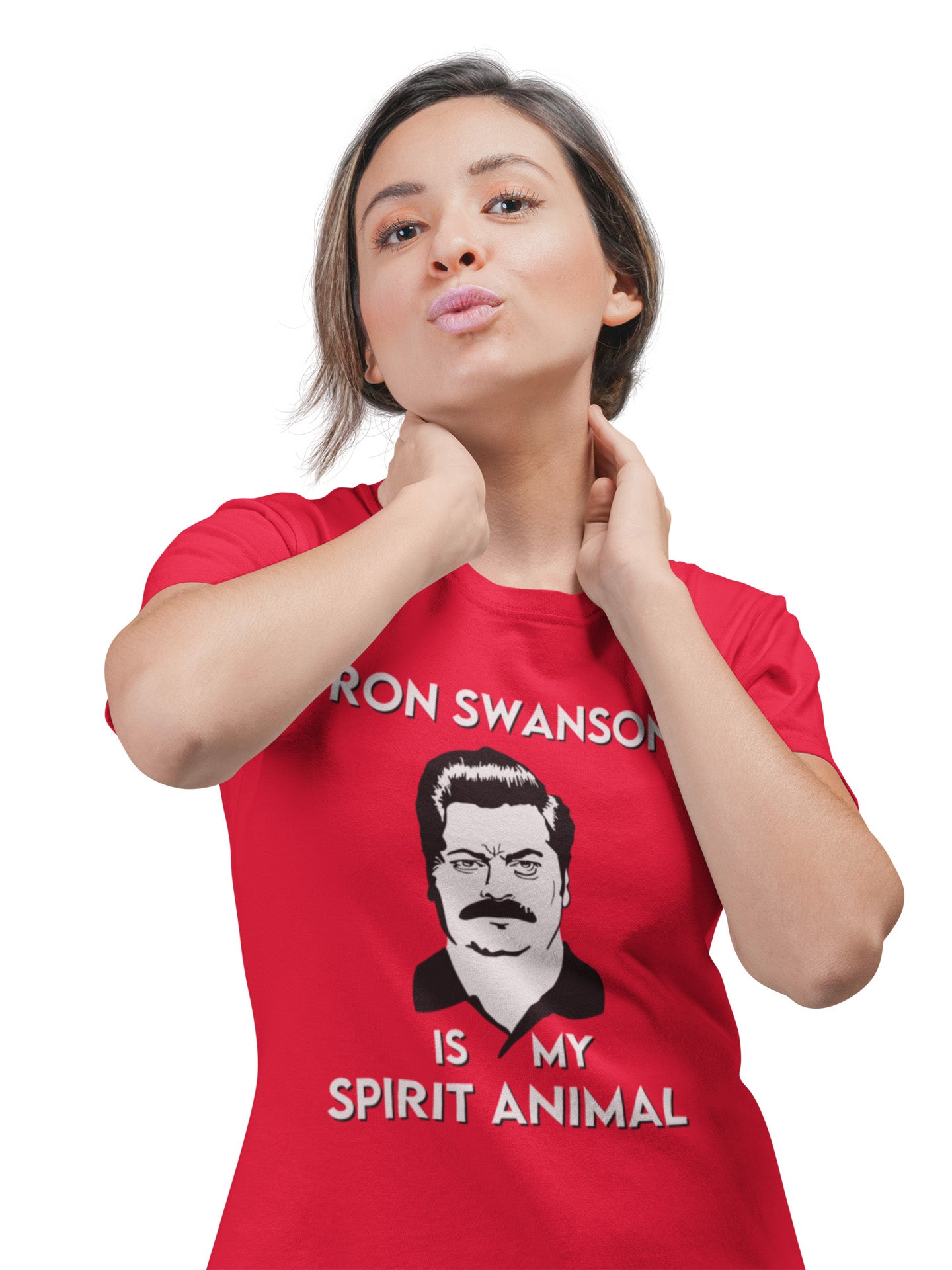 Ron Swanson Is My Spirit Animal - Ladies Tee