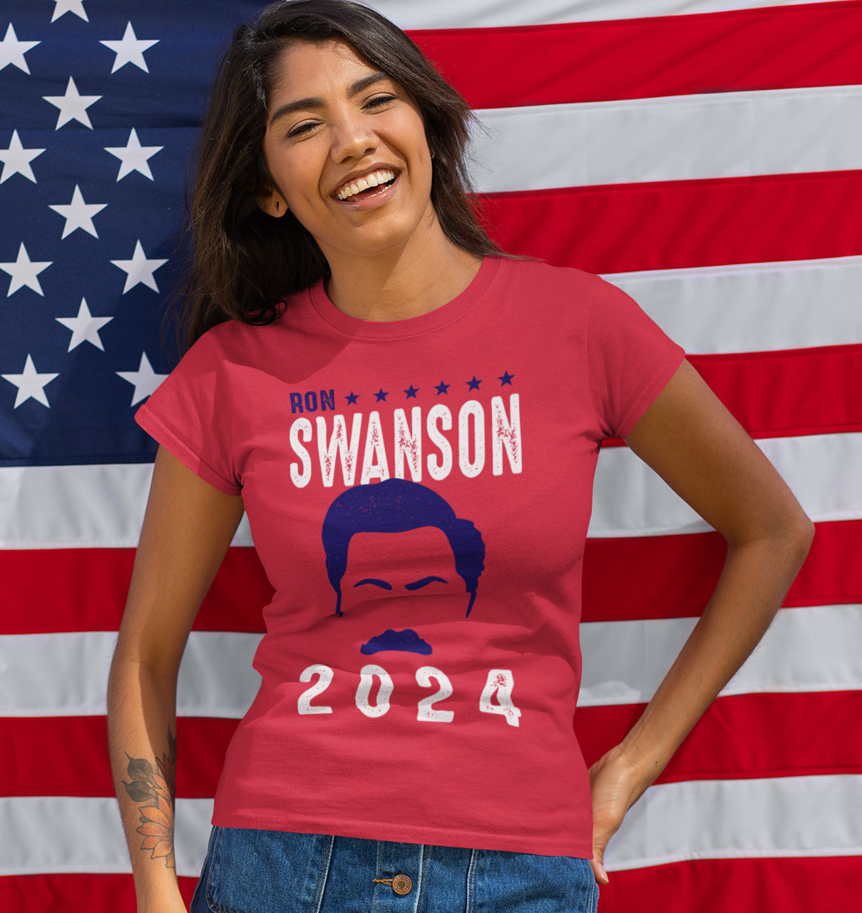 Ron Swanson 2024 - Ladies Tee