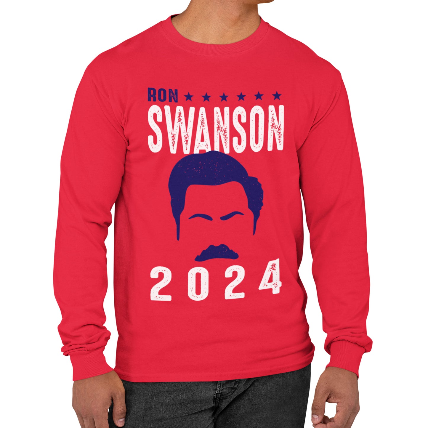 Ron Swanson 2024 - Long Sleeve Tee