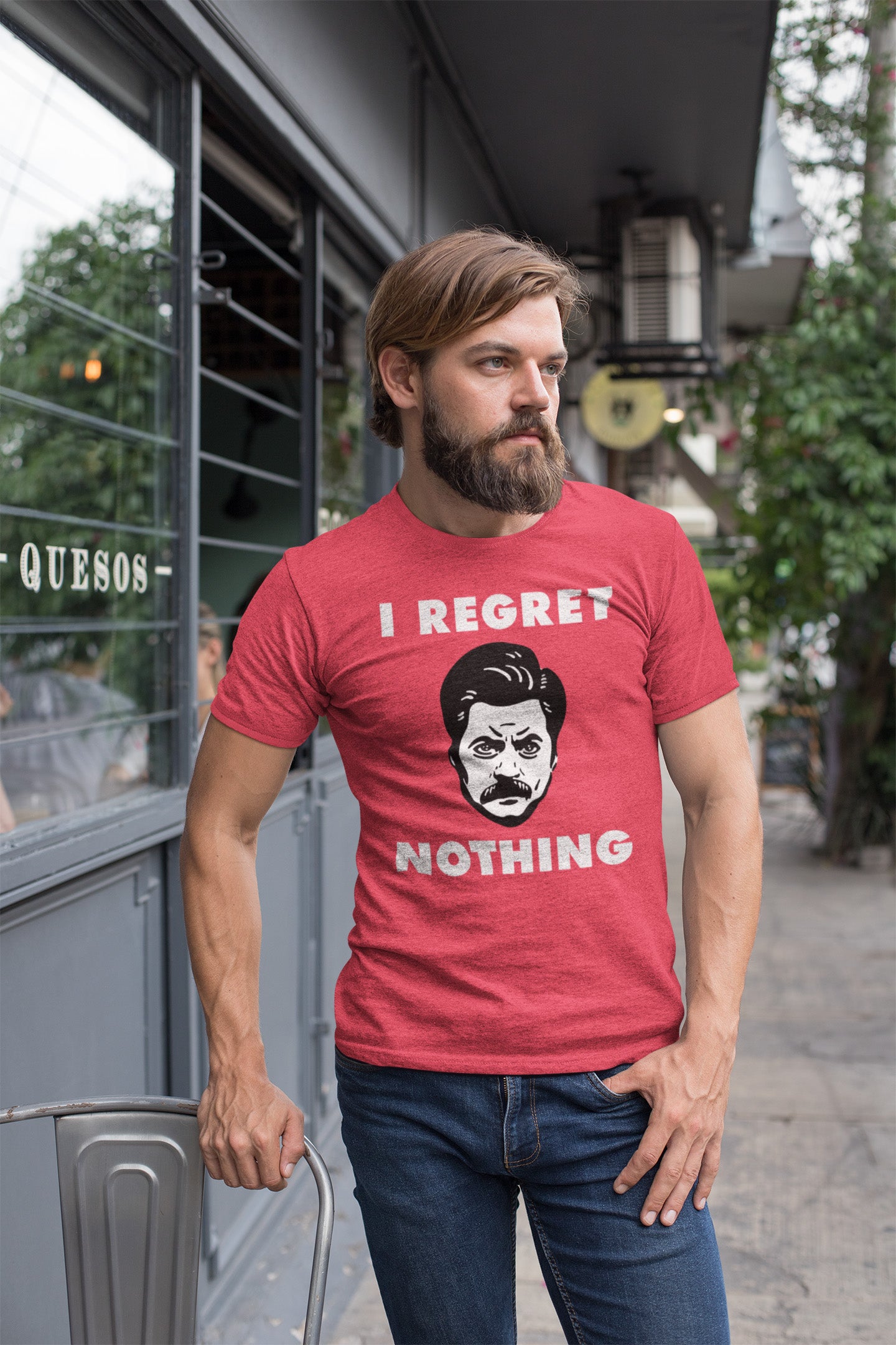 Ron Swanson I Regret Nothing - T-Shirt