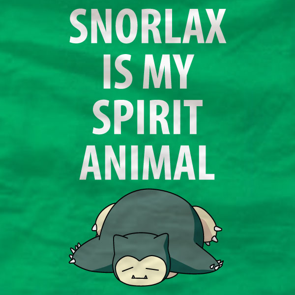 Snorlax T-Shirt - Snorlax Is My Spirit Animal - Absurd Ink