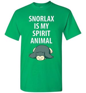 Snorlax T-Shirt - Snorlax Is My Spirit Animal - Absurd Ink