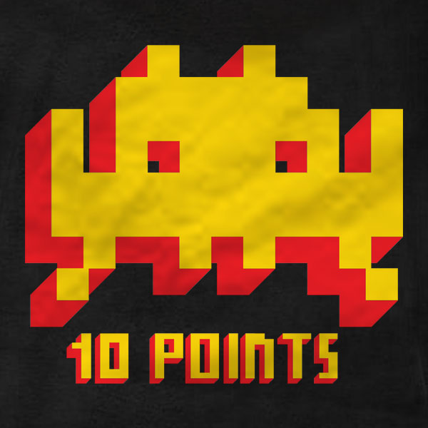 Space Invaders 10 Points - T-Shirt