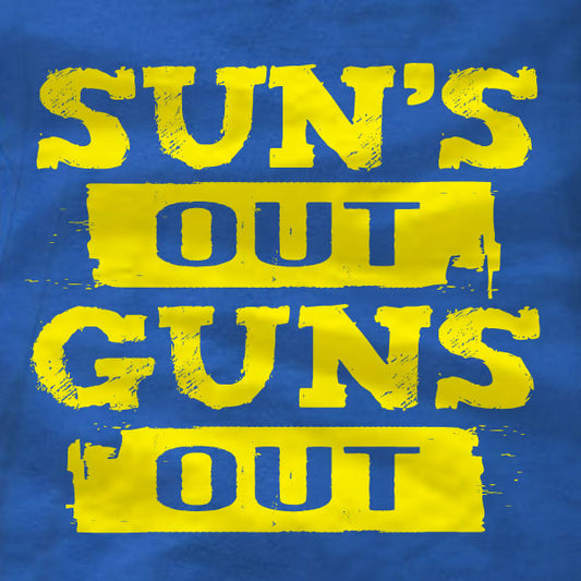 SUN'S OUT GUNS OUT - Canvas Unisex Tank - Absurd Ink