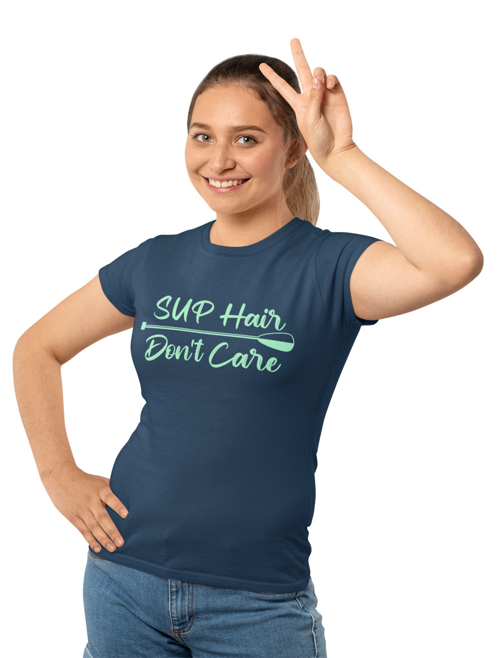 SUP Hair Don't Care - Ladies Tee - Absurd Ink