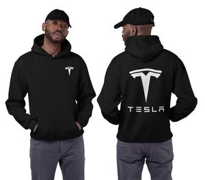 Tesla Pullover Hoodie - Front & Back