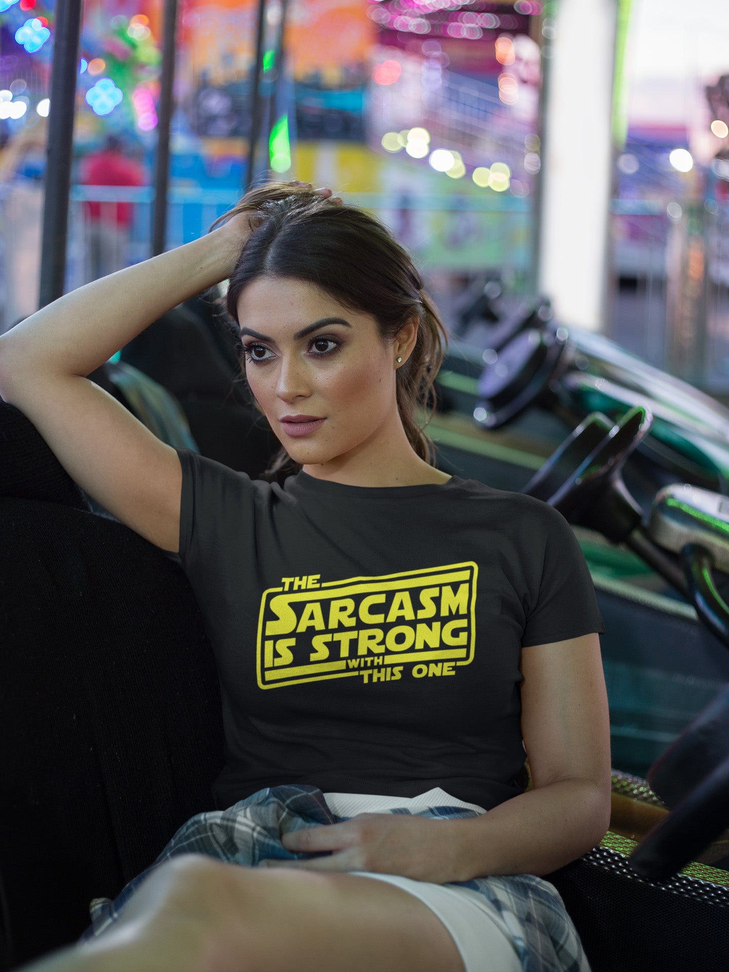 The Sarcasm Is Strong With This One - Ladies Tee