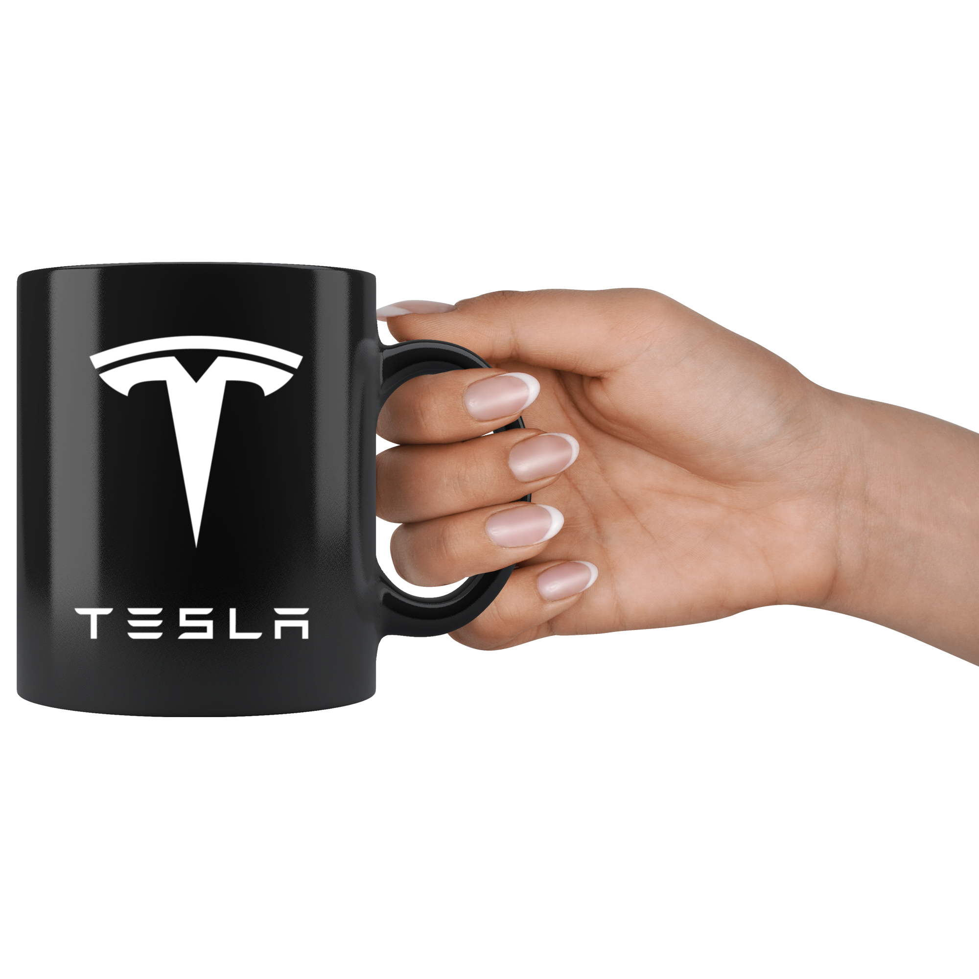 TESLA Coffee Mug - Matte Black, Red Logo Both Sides & Interior (11 oz) Best  Tesla Gifts For Men, Women, Boyfriend, Boss, Dad, Mom, Husband, Wife  Birthday